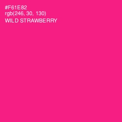 #F61E82 - Wild Strawberry Color Image