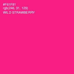 #F61F81 - Wild Strawberry Color Image