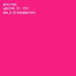 #F61F83 - Wild Strawberry Color Image