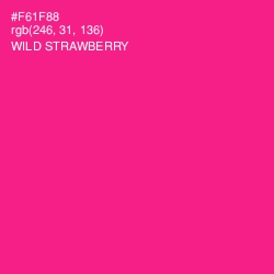 #F61F88 - Wild Strawberry Color Image