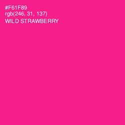#F61F89 - Wild Strawberry Color Image