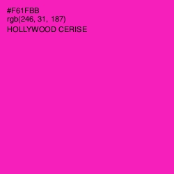 #F61FBB - Hollywood Cerise Color Image