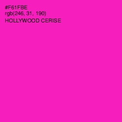 #F61FBE - Hollywood Cerise Color Image