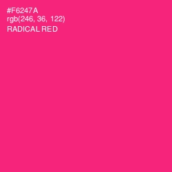#F6247A - Radical Red Color Image