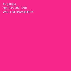 #F6268B - Wild Strawberry Color Image