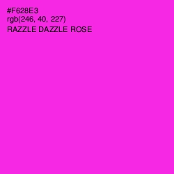 #F628E3 - Razzle Dazzle Rose Color Image