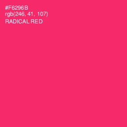 #F6296B - Radical Red Color Image