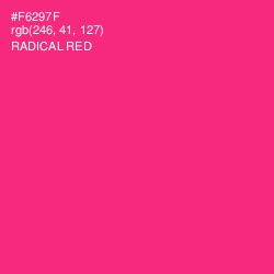 #F6297F - Radical Red Color Image