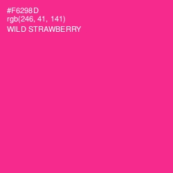 #F6298D - Wild Strawberry Color Image