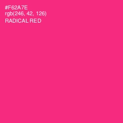 #F62A7E - Radical Red Color Image