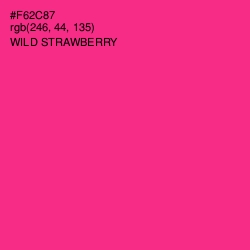 #F62C87 - Wild Strawberry Color Image