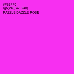 #F62FF0 - Razzle Dazzle Rose Color Image