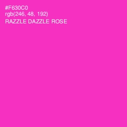 #F630C0 - Razzle Dazzle Rose Color Image