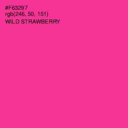 #F63297 - Wild Strawberry Color Image