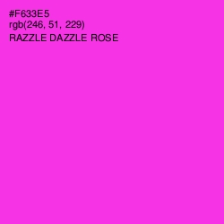 #F633E5 - Razzle Dazzle Rose Color Image