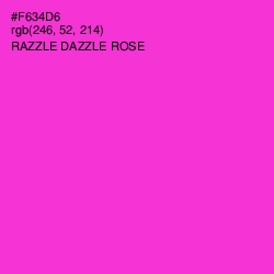 #F634D6 - Razzle Dazzle Rose Color Image
