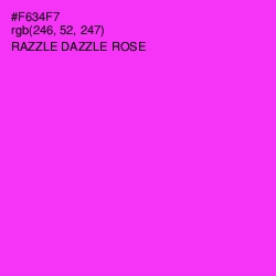 #F634F7 - Razzle Dazzle Rose Color Image