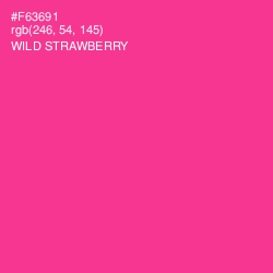 #F63691 - Wild Strawberry Color Image