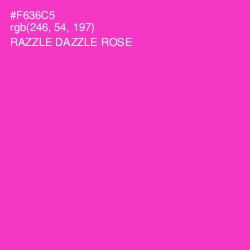 #F636C5 - Razzle Dazzle Rose Color Image