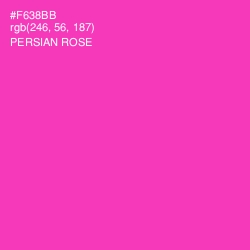 #F638BB - Persian Rose Color Image