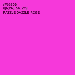 #F638DB - Razzle Dazzle Rose Color Image