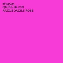 #F63AD4 - Razzle Dazzle Rose Color Image