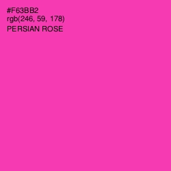 #F63BB2 - Persian Rose Color Image