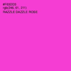 #F63DD3 - Razzle Dazzle Rose Color Image