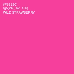 #F63E9C - Wild Strawberry Color Image