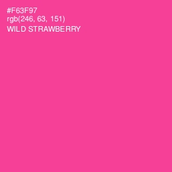 #F63F97 - Wild Strawberry Color Image