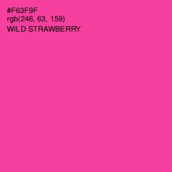 #F63F9F - Wild Strawberry Color Image