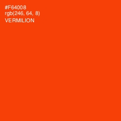 #F64008 - Vermilion Color Image