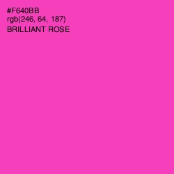 #F640BB - Brilliant Rose Color Image