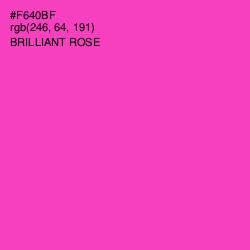 #F640BF - Brilliant Rose Color Image