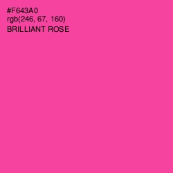 #F643A0 - Brilliant Rose Color Image