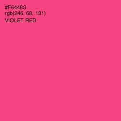 #F64483 - Violet Red Color Image