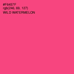 #F6457F - Wild Watermelon Color Image