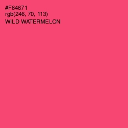 #F64671 - Wild Watermelon Color Image