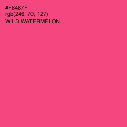 #F6467F - Wild Watermelon Color Image