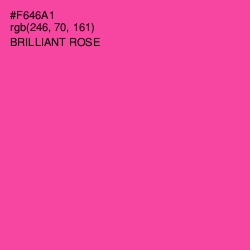 #F646A1 - Brilliant Rose Color Image