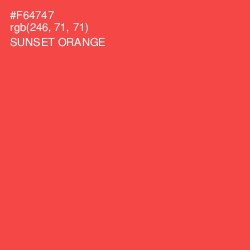 #F64747 - Sunset Orange Color Image