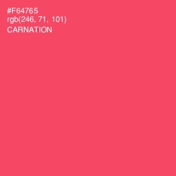 #F64765 - Carnation Color Image