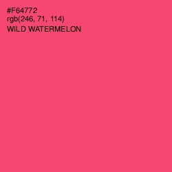 #F64772 - Wild Watermelon Color Image
