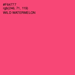 #F64777 - Wild Watermelon Color Image