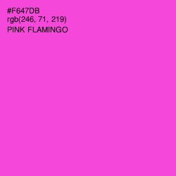 #F647DB - Pink Flamingo Color Image