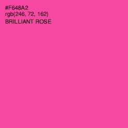 #F648A2 - Brilliant Rose Color Image