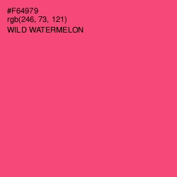 #F64979 - Wild Watermelon Color Image