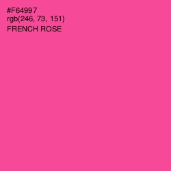 #F64997 - French Rose Color Image