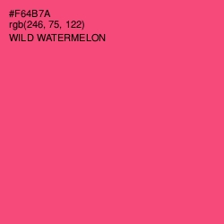 #F64B7A - Wild Watermelon Color Image