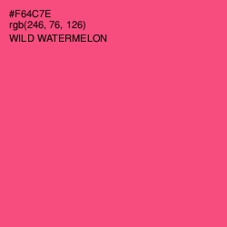 #F64C7E - Wild Watermelon Color Image